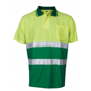 BETA Koszulka polo ostrzegawcza o intensywnej widzialnoci, Kolor: to-Zielony, Rozmiar: XL