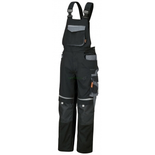 BETA Spodnie robocze na szelkach czarno-szare model 7823, Rozmiar: XL