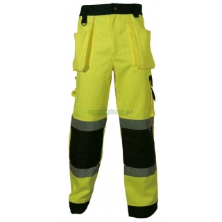 BETA Spodnie robocze ostrzegawcze o intensywnej widzialnoci, Kolor: to-Granatowy, Rozmiar: S