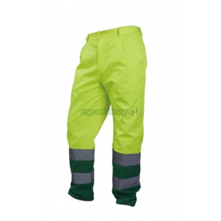 BETA Spodnie robocze ostrzegawcze o intensywnej widzialnoci, Kolor: to-Zielony, Rozmiar: XXXL