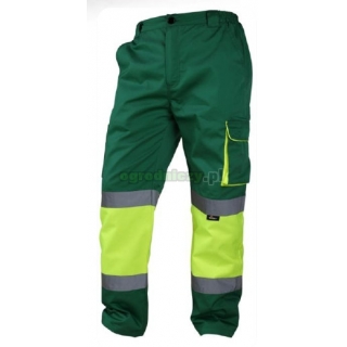 BETA Spodnie robocze ostrzegawcze o intensywnej widzialnoci, Kolor: to-Zielony, Rozmiar: M