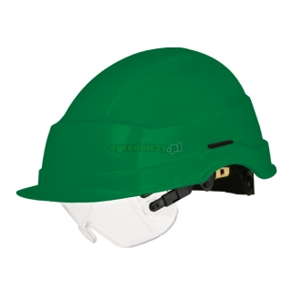 SKYDDA Kask ochronny IRIS II z wbudowanym wizjerem 0356, Kolor: Zielony