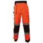 BETA Spodnie robocze ostrzegawcze o intensywnej widzialnoci, Kolor: Pomaraczowo-Granatowy, Rozmiar: L